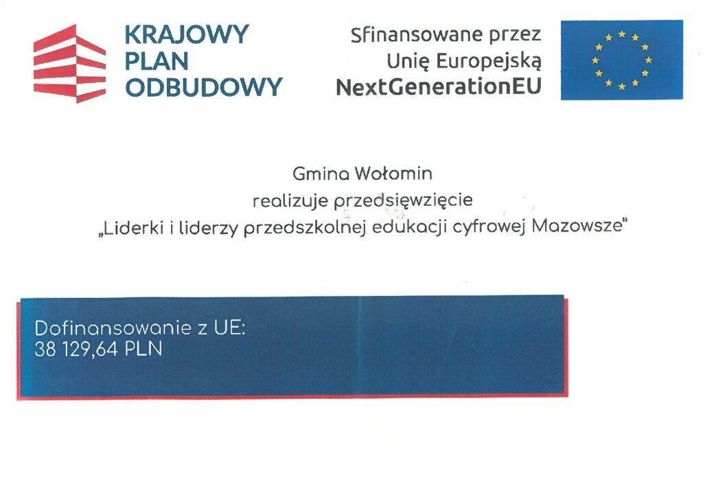 Zdjęcie: Projekt „Liderki i liderzy przedszkolnej edukacji cyfrowej Mazowsze”