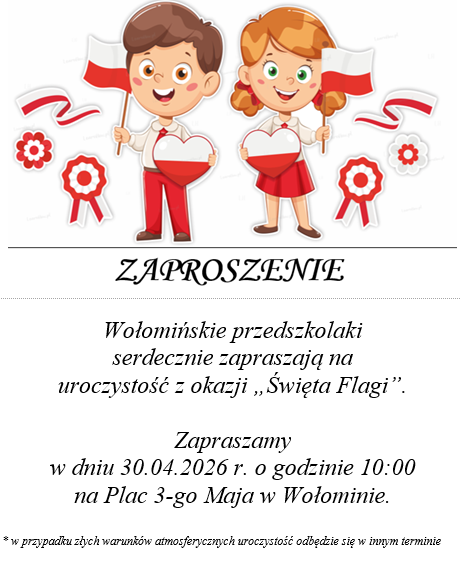 Zdjęcie: Zaproszenie na uroczystość z okazji             „Święta Flagi”