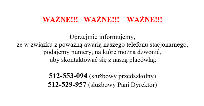 Zdjęcie: Ważne ogłoszenie.